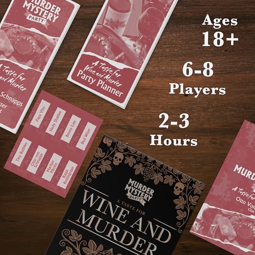 Murder Mystery Party A Taste for Wine & Murder miniatura 4