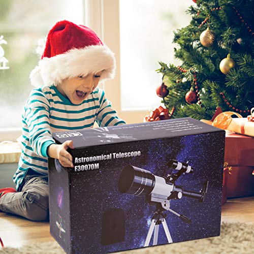 Teleskop für Erwachsene, Zoom HD 70 mm hoher Leistungsbereich, Astronomie-Einsteiger-Reiseteleskop mit Stativ, wird mit… – Bild 8