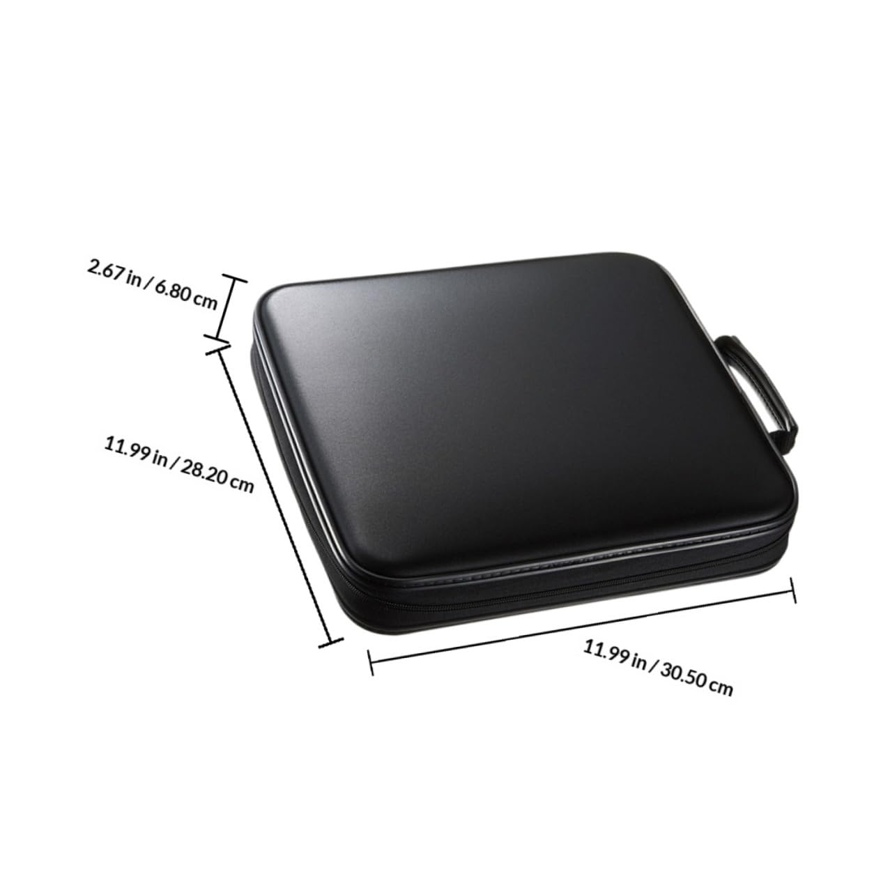 PRETYZOOM Custodia per CD da 160 Slot Manico Portatile in Pp e Tessuto Non Tessuto, Grande Capacità per Casa, Auto e Viaggi
