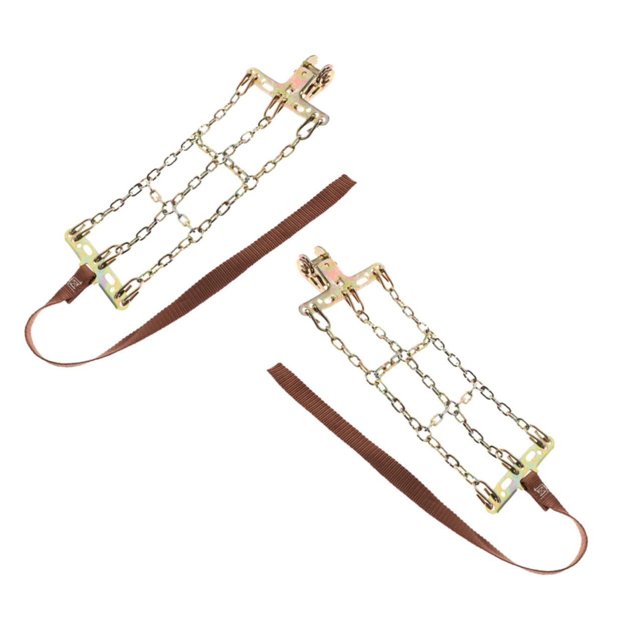 VINTORKY 2pcs Skid Tire Chains for Cars Winter Snow Chains for Emergency Traction Secure Grip for Slippery Roads Fits Tires Reliable Performance Snow and Mud