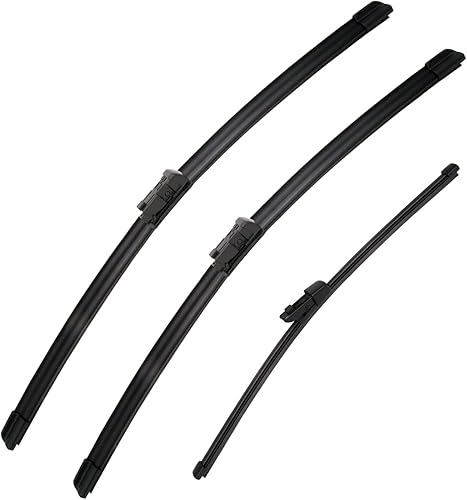 Sctioansn Juego de 3 limpiaparabrisas delantero de 26 pulgadas + 22 pulgadas y limpiaparabrisas trasero de 11 pulgadas para Volkswagen Atlas