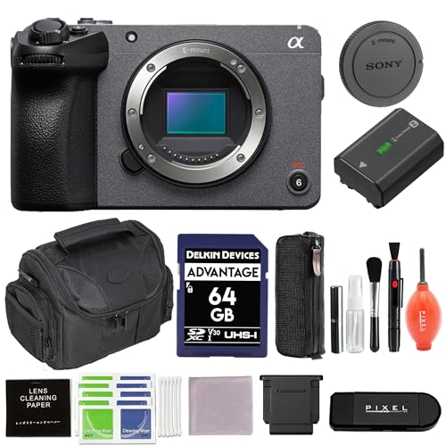 Sony FX30B デジタルシネマカメラ (ILME-FX30B) ガジェットバッグ+ Lexar 800X 64GB SDカード+その他セット