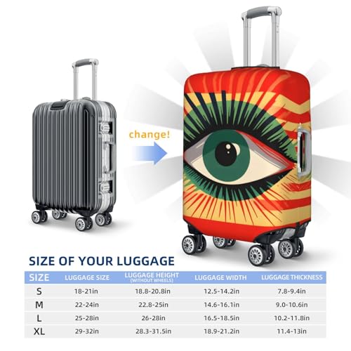 Boho Tribal Eye Luggage Cover Washable Elastic Suitcase Cover Anti-Scratch Travel Luggage Protector Covers for Kids Adult XL fits 29-32 inch Suitcase4