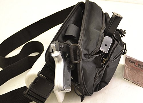 Explorer Tactical Quick Access Concealed Gun Fanny Pack Ambidextrous Design Black Large #TOP6