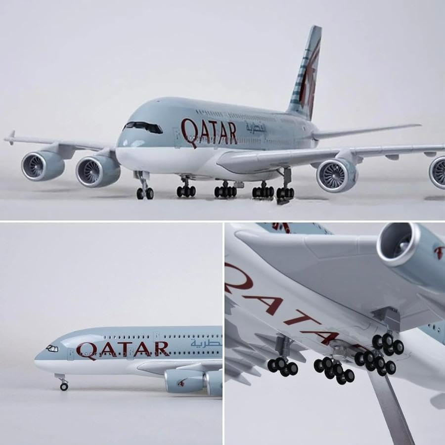 Amazon.co.jp: 模型飛行機 カタール航空 A380 エアバス LED  