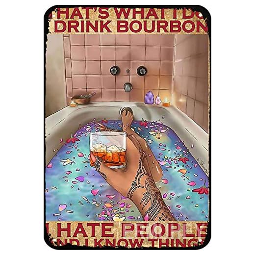 ERMUHEY Tatuering flicka vad jag gör jag dricker bourbon jag hatar människor akvarium dekor vardagsrum dekor
