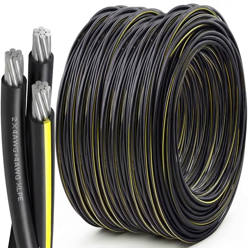 BreezeHug 250 Ft 4-4-4 Aluminum URD Direct Burial Cable-UL Listed