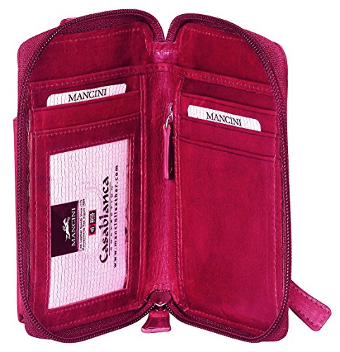 Mancini Cell Phone Leather Wallet (RFID Secure)2