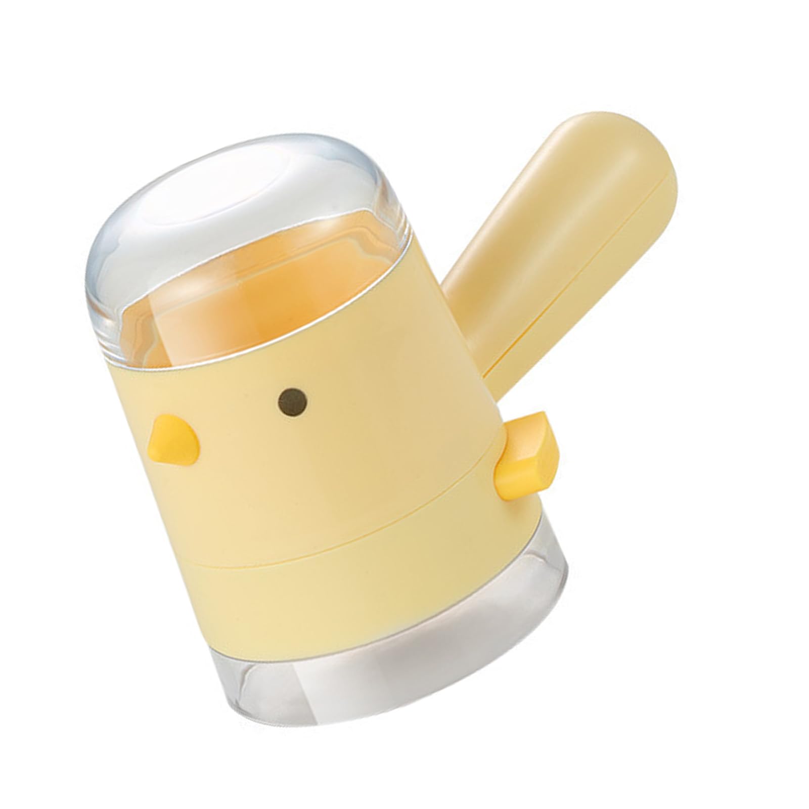 sodeber Chick Shape Salt Dispenser with Press Button Quantitative Condiment Jar for Fast Seasoning During Cooking Quantitative Salt Dispenser