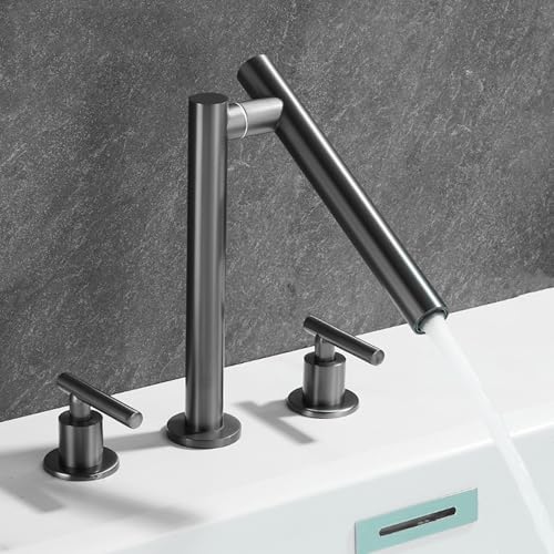 Robinet lavabo 3 trous pour une salle de bain moderne et lumineuse