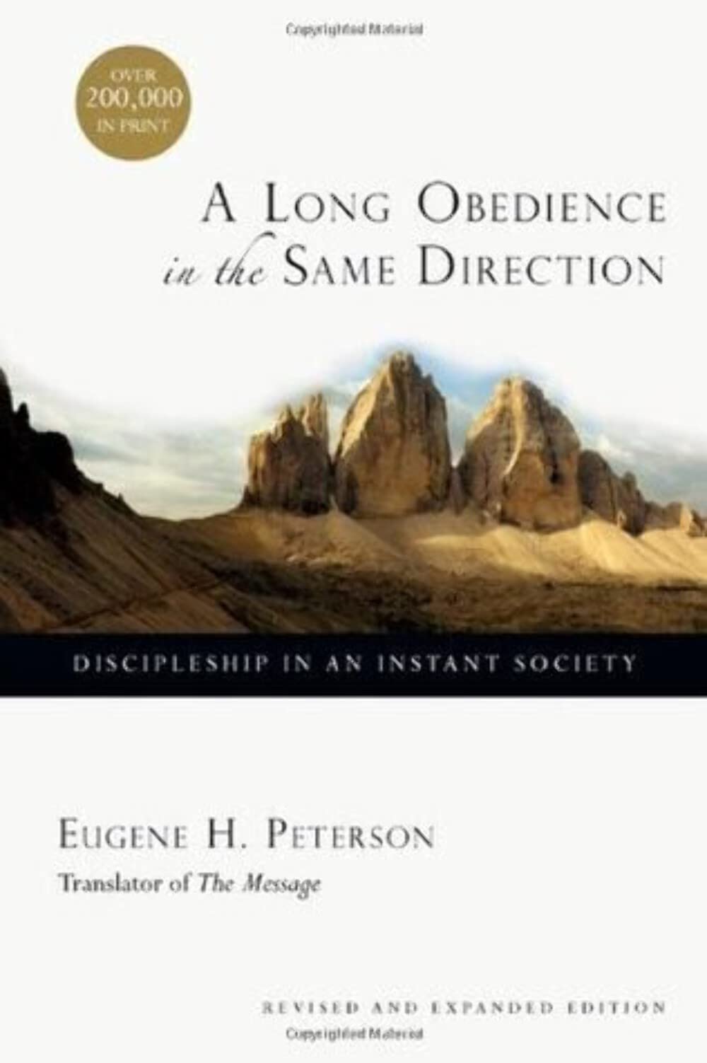 A Long Obedience in the Same Direction Discipleship in an