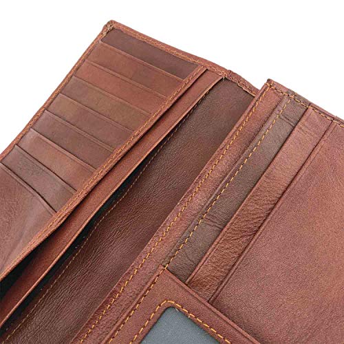 Scorpion Men Biker Leatehr Long Card wallet Purse with chain4