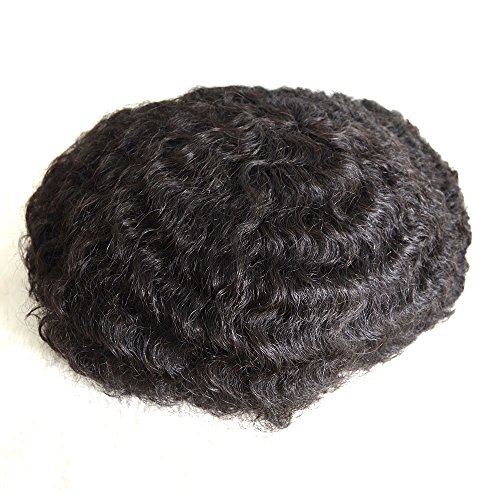 AIRAO All French Lace Base Afro Mens Toupee