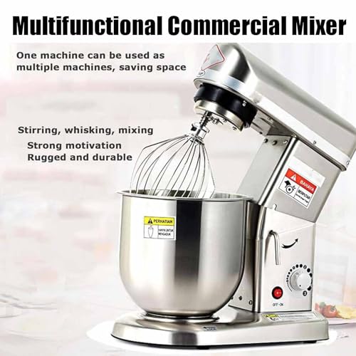 Impastatrice, impastatrice elettrica con 3 velocità, potenza 500 W, include ciotola, frusta e gancio per impastare per cuocere, cucinare e preparare l'impasto.