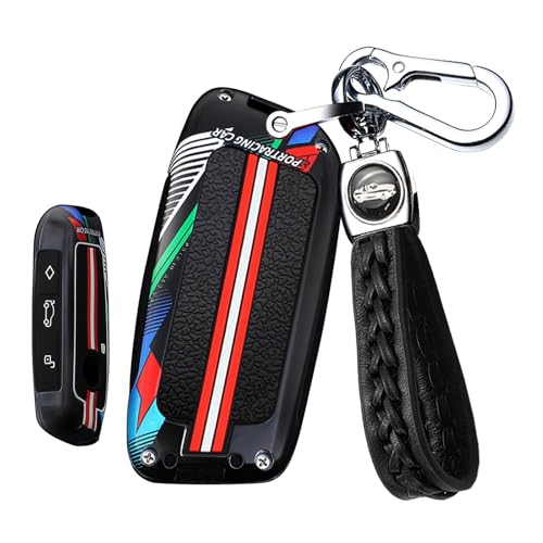 Porte-clés pour clé de voiture BMW ix2 X2 U10 étui de protection rouge 4 boutons