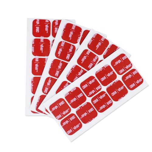 3M Double Sided Adhesive Pads 1 x 1 40 PCS Black Heavy Duty 5925