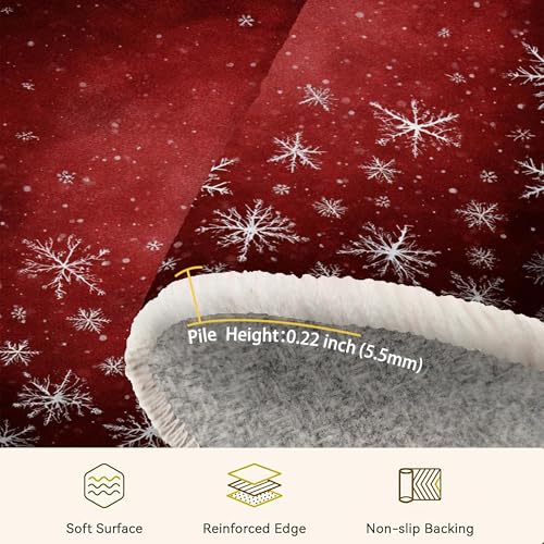 Tapis antidérapant flocon de neige grand format 1,8x1,8m - 8
