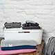 Rotho Brisen Wäschekorb 40l mit 4 Griffen, Kunststoff (PP) BPA-frei, weiss, 40l