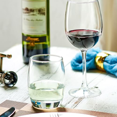 Image of Premium 350 ML Water & Juice Drinking Glasses Set of 6 Vintage Glassware Set for Juice, Cocktail, Mocktail,Whisky All Beverages Everyday Uses for Gift (6, MT-01)