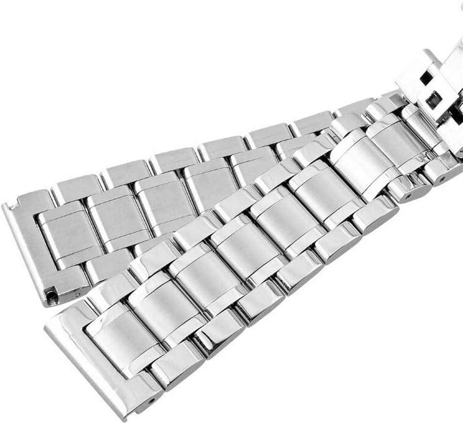 Bracelet de montre en métal argenté pour un style chic au quotidien - 4