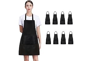 Professional Grade Bulk Black Aprons for Versatile Use