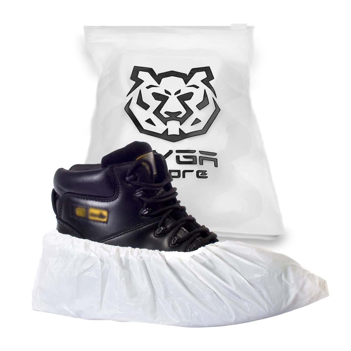 TYGA STORE30 Pieces Disposable Shoe Covers - Plastic, Anti Slip, Dust Proof, Waterproof Overshoes - Indoor, Outdoor, Carpet, Floor, Rain, Boot, Safety, Cycling, Strong Foot Covering