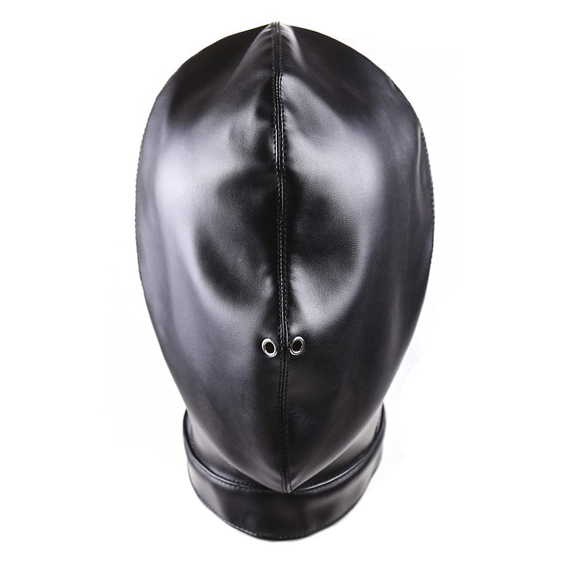 MYNCBD Halloween Leather Head Mask Lacing Hood Cosplay Breathable Head Hood Outdoor Riding Windproof Punk Headgear