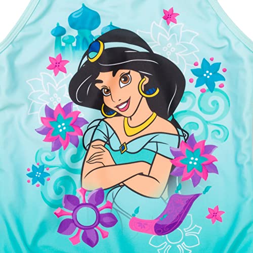 Disney Princess Girls One Piece Bathing Suit UPF 50+ Toddler to Big Kid Sizes (2T - 10-12)2