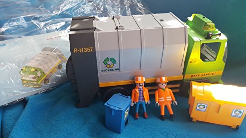 Camion d'ordures ménagères PLAYMOBIL pour créer sa ville miniature