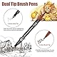 Jsdoin 24 Farben Filzstifte Dual Brush Pinselmarker, Feine Spitze & Pinselspitze Art Dual Brush Pen Set für Zum Ausmalen, Zeichnen, DIY-Projekte, Journaling, Scrapbooking und Schulbedarf