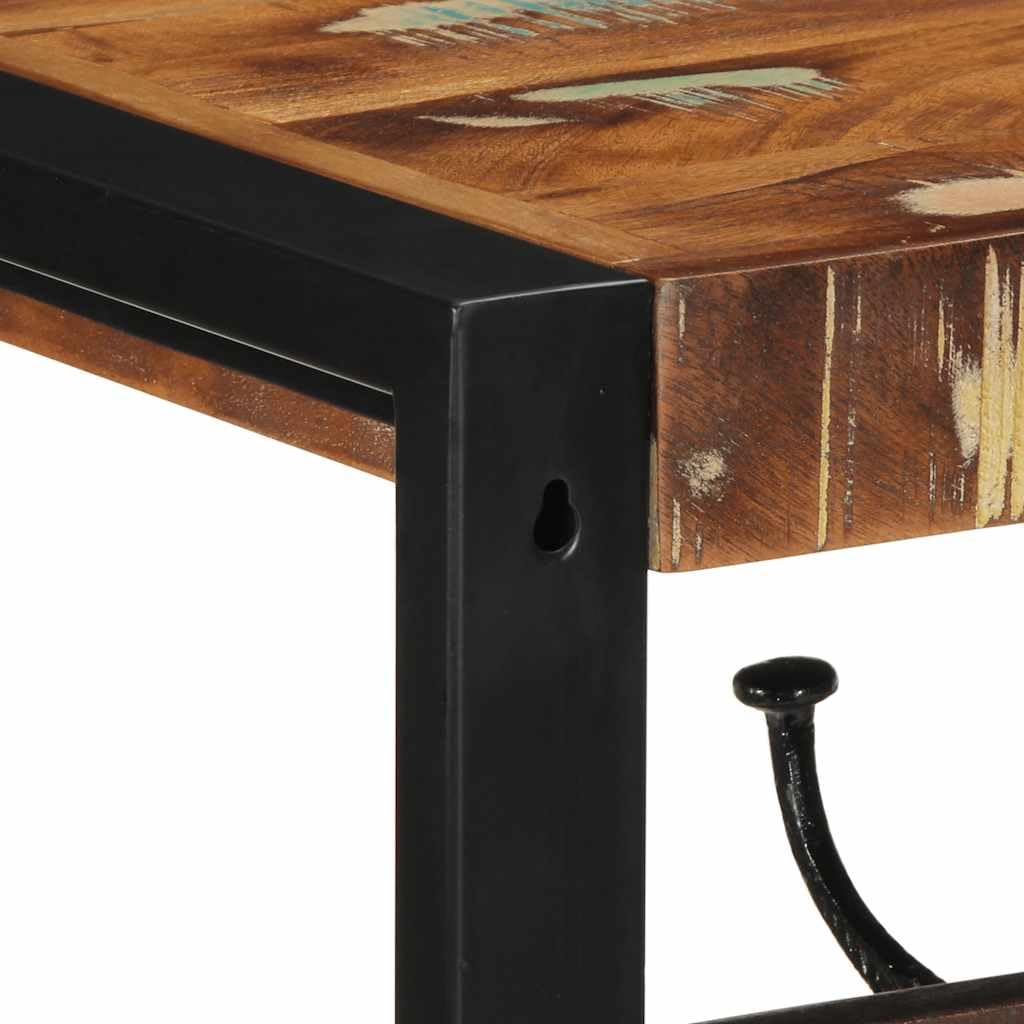 vidaXL Perchero multicolor madera maciza reciclada 80x35x35 cm