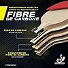 PRO-SPIN Raquette de Ping Pong - Homologuée ITTF en Fibre de Carbone | Série Elite 7 Plis, Caoutchouc Premium, Éponge 2 mm et Étui de Protection (Rouge, Paquet de 2)