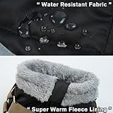PUMYPOREITY Hundemantel Wasserdichter, Hundepullover Reflektierender Hundejacken Winterweste für Kleine Mittelgroße Hunde Mit Geschirr & D-Ringen Warm Hundekleidung für Kaltes Wetter(Schwarz, S)