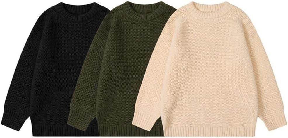 JSEIAJB Men's Autumn Winter Lazy Wind Round Collar Jacket Sweater Men and Women Japanese Retro Color Sweater