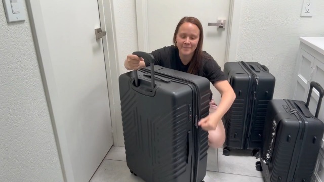 Amazon.com | ALPHA CAMP 3 Piece Expandable Luggage Set - PC+ABS