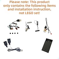 Vista 3 de GEAMENT Kit de luces LED compatible con Lego Freight Train - Juego de iluminación para modelo de construcción City 60336