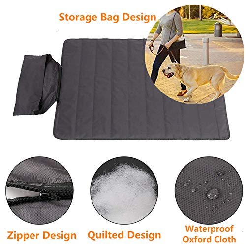 bangminda wasserdichte Hundematte für Outdoor, Faltbare Haustier Decke Camping Decke, Waschbares Hund Katze Mat, Große Reisedecke für Haustier 100 x 70cm