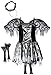 Amscan 842698 Black and Silver Fallen Angel Costume, Children X-large Size, 1 Piece
