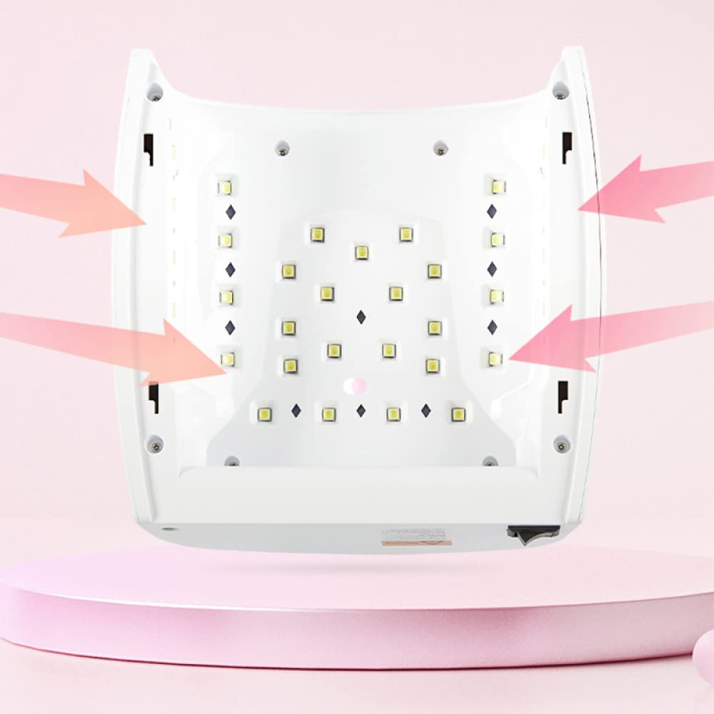 AAPIE Lampada per fototerapia per Manicure Luce UV per Unghie Lampada per Unghie Ricaricabile 66w Lampada a LED UV Sensore Automatico Gel Manicure Lightstools