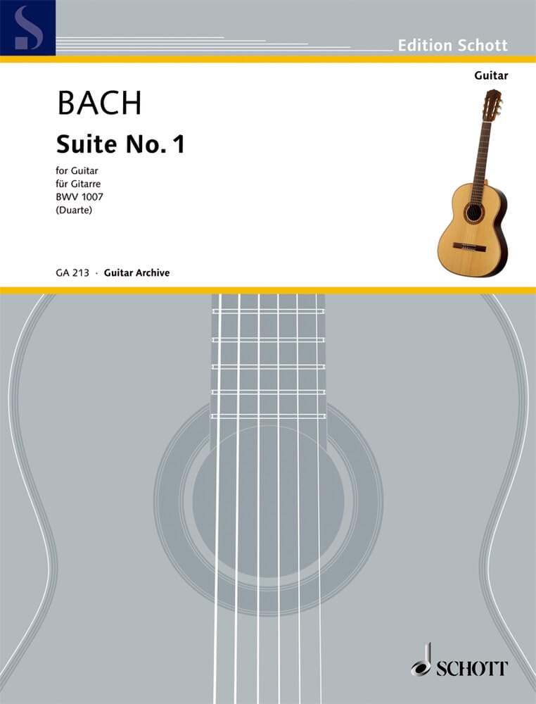CelloSuite No 1 Bwv 1007 Guitar Solo Edition  by Johann Sebastian Bach PAPERBACK