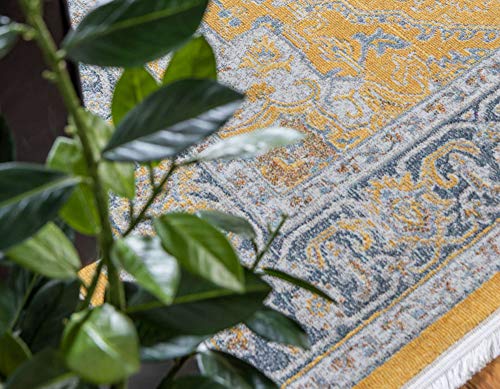 Tapete decorativo Unique Loom amarillo 165x245 cm miniatura 5
