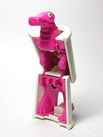 McDonalds Happy Meal Dinosaur Changeables Pink Dino Drink Cup 1990 {Fast Food Toy}