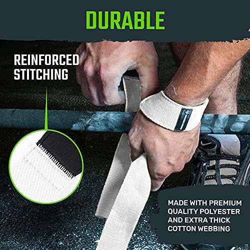 Gradient Fitness Weight Lifting Wrist Straps (2 Pack) | Soft Neoprene Padded 20 Straps. Reduces Injury Risk for Weightlifting, Bodybuilding, Powerlifting, Strength Training, and Deadlifts