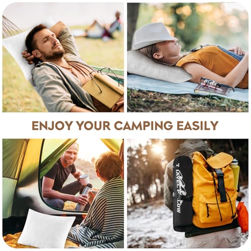 Oreiller de camping compressible petit coussin de voyage mémoire de forme - 8