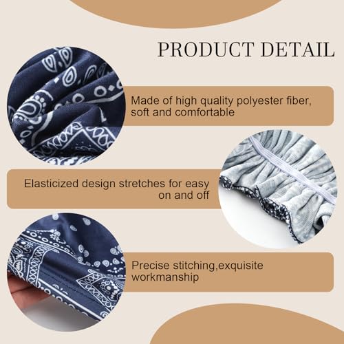 Image of Halfchet 4 Pcs Chemo Headwear for Women Pre Tied Cancer Caps Head Scarf Turbans for Women Patients Gifts