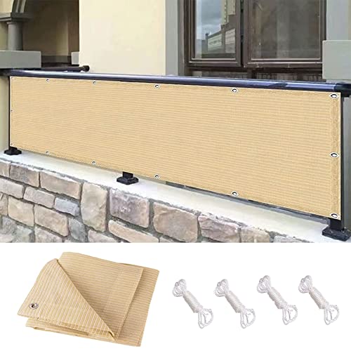 Clôture d'ombrage taud soleil 1.2x1.6 m bleu pour savourer l'été sur le balcon ou patio - 8