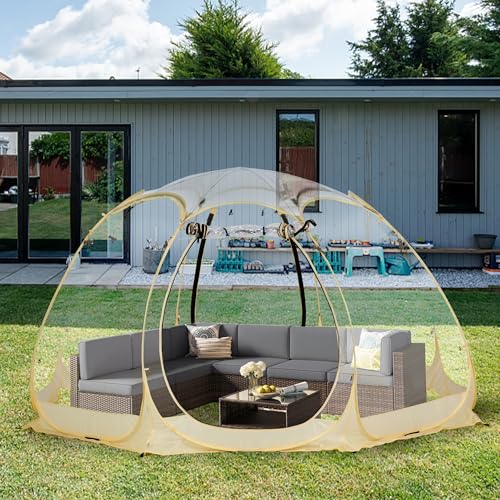 Lenotos Pop Up Bubble Tent, 12' x 12' Instant Igloo Tent, Clear Dome Tent for Outdoor, Winter...