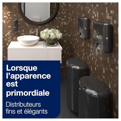 Tork 552108 Xpress Dispenser Mini per asciugamani intercalati, nero, Elevation Design, compatibile con sistema H2 - 12