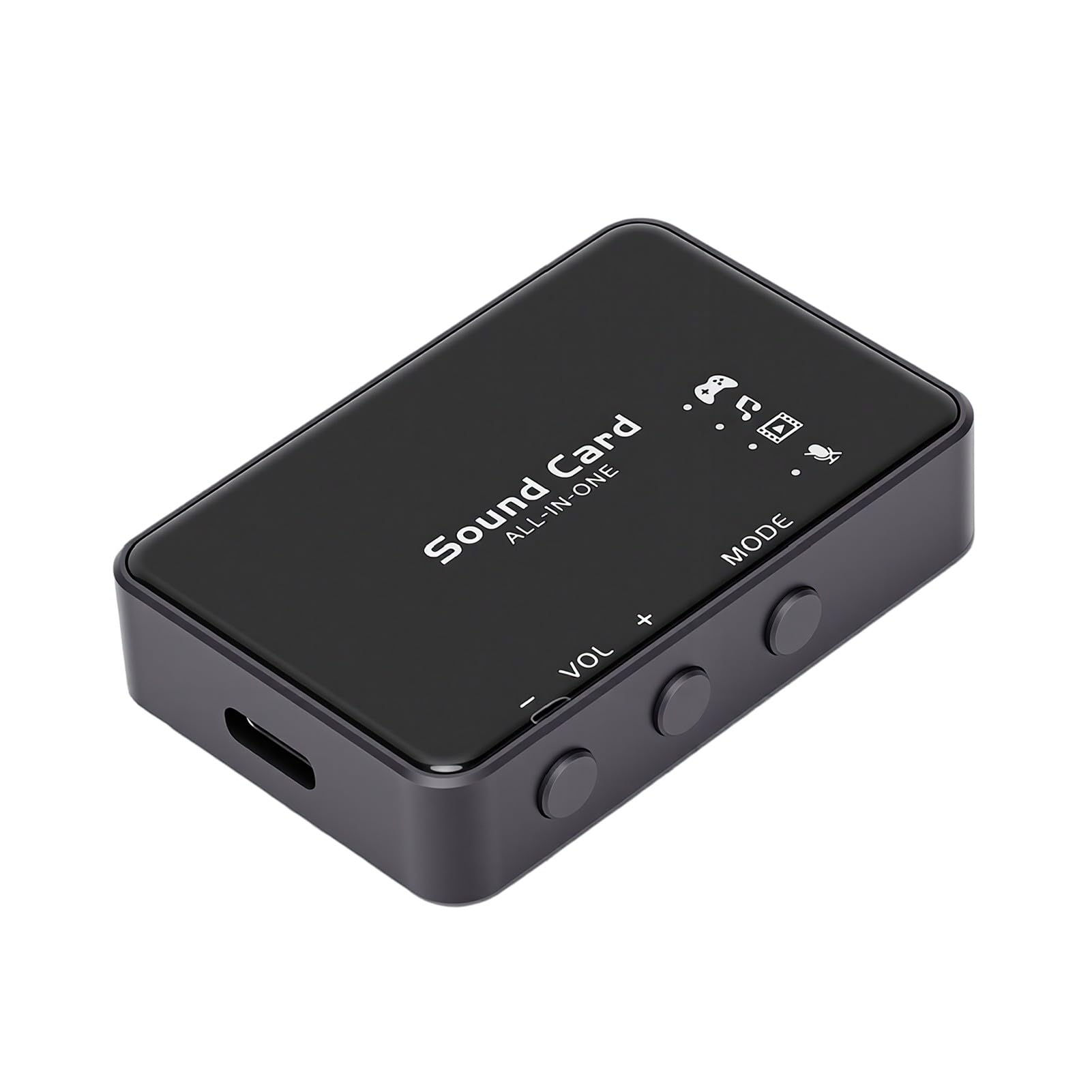 Dpofirs USB-Soundkarte 7.1 Surround Sound Hochauflösender 192-kHz-32-Bit-DAC für Spiele und Multimedia. Verwenden Sie eine Robuste Aluminiumlegierung