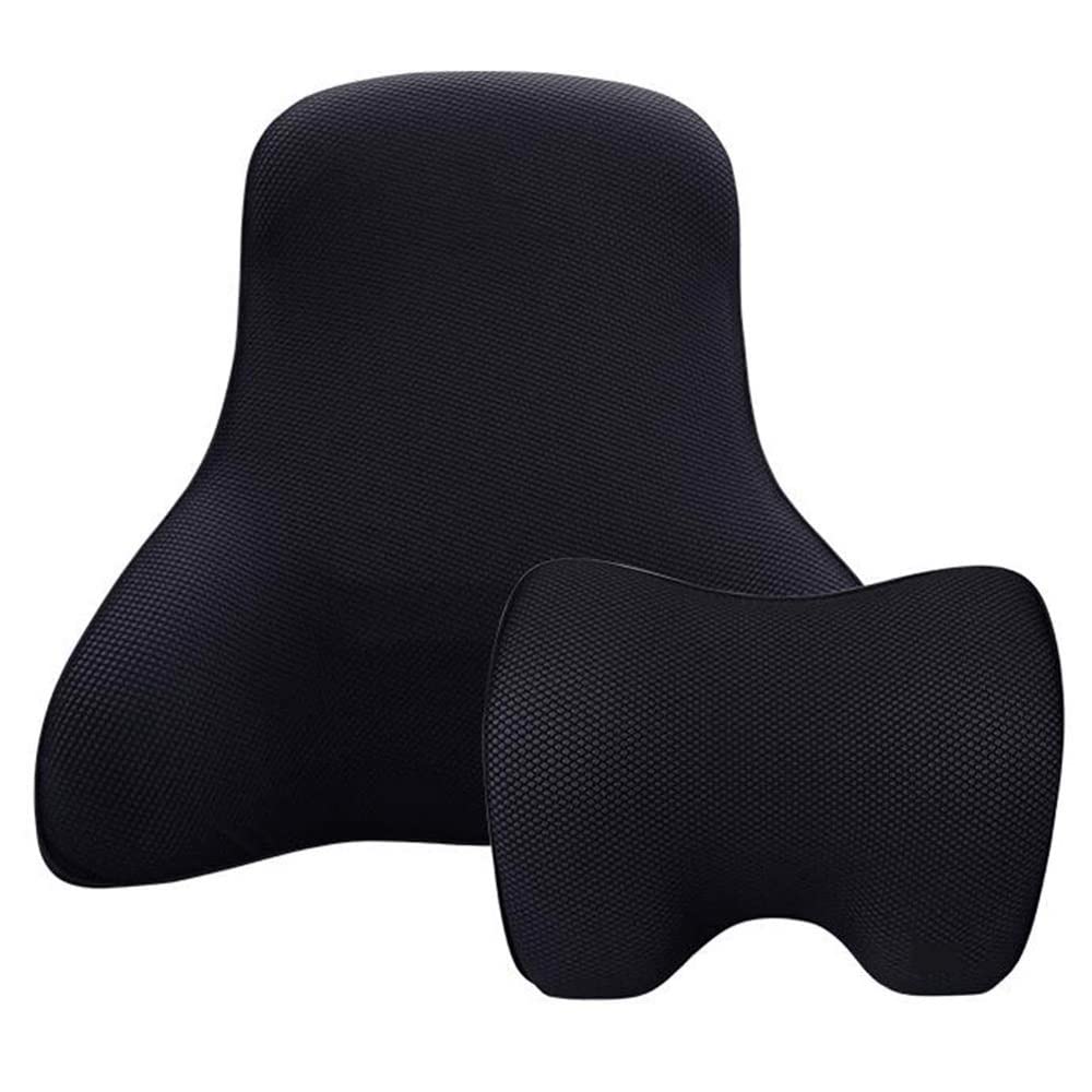 Coussin de siège et oreiller lombaire voiture en maille respirante haute densité